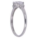 9ct White Gold Cubic Zirconia Three Stone Ring