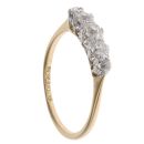 18ct Yellow Gold 0.45ct Brilliant Cut Diamond Five Stone Ring