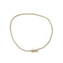 9ct Yellow, Rose And White Gold Bracelet 7"