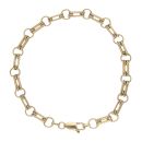 18ct Yellow Gold Fancy Bracelet 7.5"