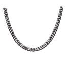 Unique & Co Stainless Steel Polished Black IP Plated Curb Chain 20"