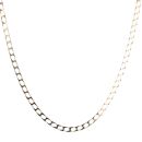 9ct Yellow Gold Square Curb Chain 20"
