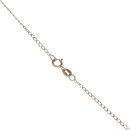 9ct Yellow and White Gold 0.05ct Diamond Heart Pendant and Chain 16"