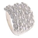 Silver Five Row Keeper Ring