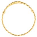 22ct Yellow Gold Child's Twisted Faceted Cut Bangle