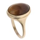 9ct Yellow Gold Tiger's Eye Single Stone Ring