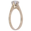 9ct Yellow Gold Cubic Zirconia Solitaire Ring
