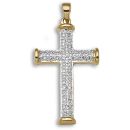 9ct Yellow Gold 0.10ct Diamond Cross