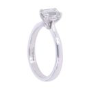 Platinum 0.75ct Emerald Cut Diamond Solitaire Ring