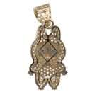 9ct Yellow Gold Cubic Zirconia Bunny Pendant