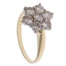 18ct Yellow Gold 1.50ct Brilliant Cut Diamond Cluster Ring