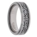 Unique & Co Black Carbon Fibre Fancy Wedding Ring