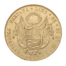 1853 Peru 8 Escudos Coin
