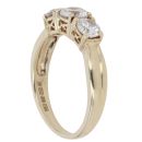 9ct Yellow Gold Cubic Zirconia Three Stone Ring