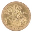 1913 George V Large Head UK Full Sovereign Coin