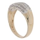 9ct Yellow Gold 0.25ct Single Cut Diamond Fancy Ring