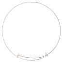 Silver Child's Beaded Edge Expanding Bangle By Icesia