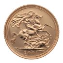 2001 Elizabeth II Fourth Portrait UK Half Sovereign Coin