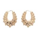 9ct Yellow Gold Gypsy Creole Earrings