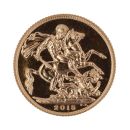 2015 Elizabeth II Fourth Portrait UK Full Sovereign Coin