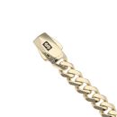 14ct Yellow Gold Monaco Classic Plain Lock Curb Bracelet 8.5"