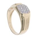 9ct Yellow Gold Cubic Zirconia Signet Ring
