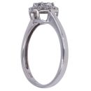9ct White Gold 0.25ct Brilliant Cut Diamond Cluster Ring