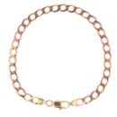 9ct Yellow Gold Curb Bracelet 8.5"