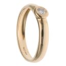 18ct Yellow Gold 0.10ct Brilliant Cut Diamond Solitaire Ring