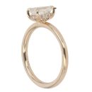 9ct Yellow Gold 1.11ct Emerald Cut Lab Grown Diamond Solitaire Ring