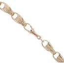 9ct Yellow Gold Patterned Tulip Chain 26"