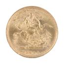 1893 Victoria Old Head UK Half Sovereign Coin