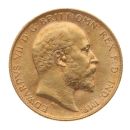 1910 Edward VII Large Head UK Half Sovereign Coin