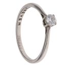 Palladium 0.27ct Brilliant Cut Diamond Solitaire Ring