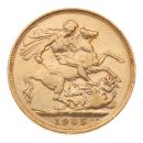1905 Edward VII Large Head Australia Full Sovereign Coin