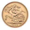 2000 Elizabeth II Fourth Portrait UK Full Sovereign Coin