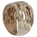 9ct Yellow Gold 0.10ct Brilliant Cut Diamond Fancy Crossover Ring