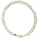 9ct Yellow Gold Square Curb Chain 7.5"
