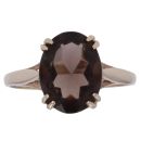 9ct Yellow Gold Smoky Quartz Ring