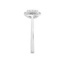 9ct White Gold 0.50ct Cushion Lab Grown Diamond Ring
