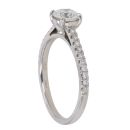 Platinum 1.32ct Brilliant Cut Lab Grown Diamond Solitaire Ring
