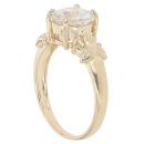 9ct Yellow Gold Cubic Zirconia Single Stone Ring