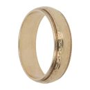 9ct Yellow Gold Patterned Wedding Band 5mm