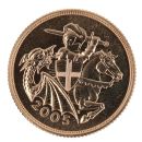 2005 Elizabeth II Fourth Portrait UK Full Sovereign Coin