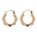 9ct Yellow Gold Creole Earrings