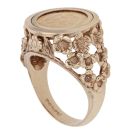 9ct Yellow Gold Dos Pesos Coin Ring