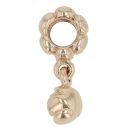 14ct Yellow Gold Pandora Ruby Rose Dangle Charm