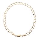 9ct Yellow Gold Curb Bracelet 7.5"