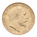 1909 Edward VII Large Head UK Half Sovereign Coin