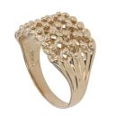 9ct Yellow Gold Five Row Keeper Ring